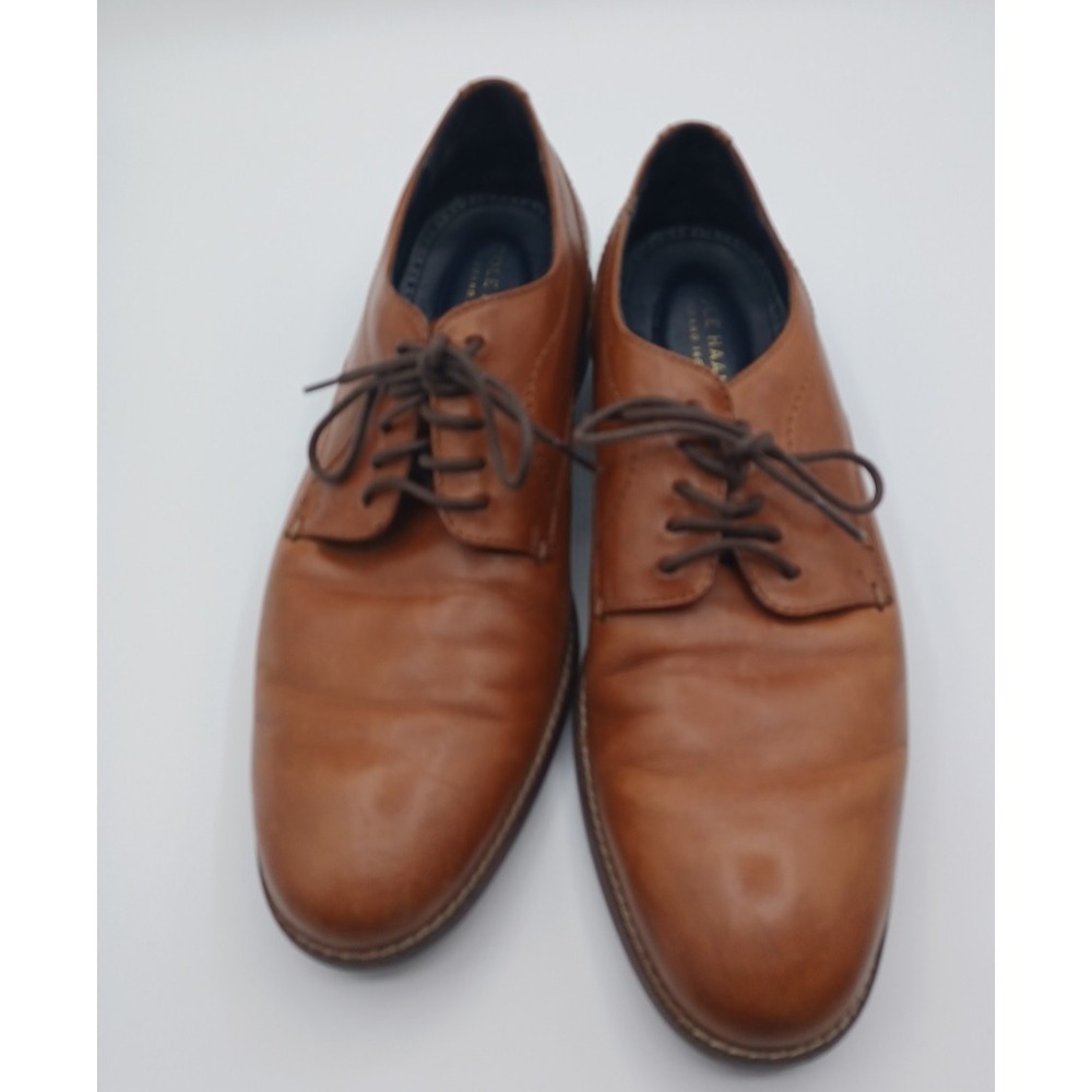 Cole Haan Grand360 Mens Johnson Plain Oxford Leather‎ Shoes Sz 9.5M Brown C31564